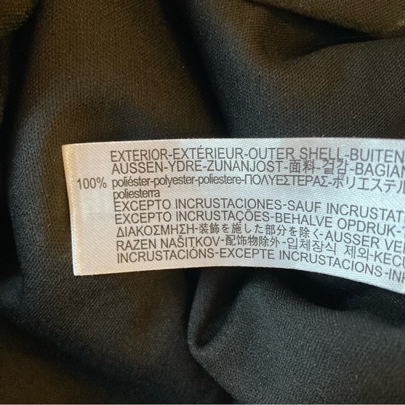 ZARA Black Silvery White Sequin Houndstooth Long Sleeve Crop Top - Picture 12 of 16